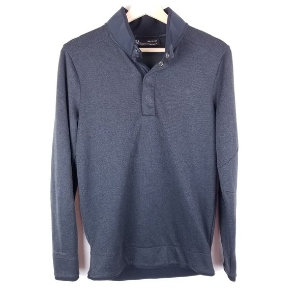 Under Armour Other - Under Armour Storm Golf Small Coldgear Sweater Loose fit Gray 1/4 snap Pullover